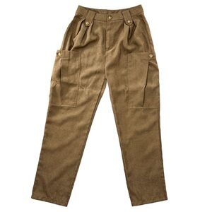 Shein Baggy cargo pleaded pants women’s 8/10 tan high rise trousers